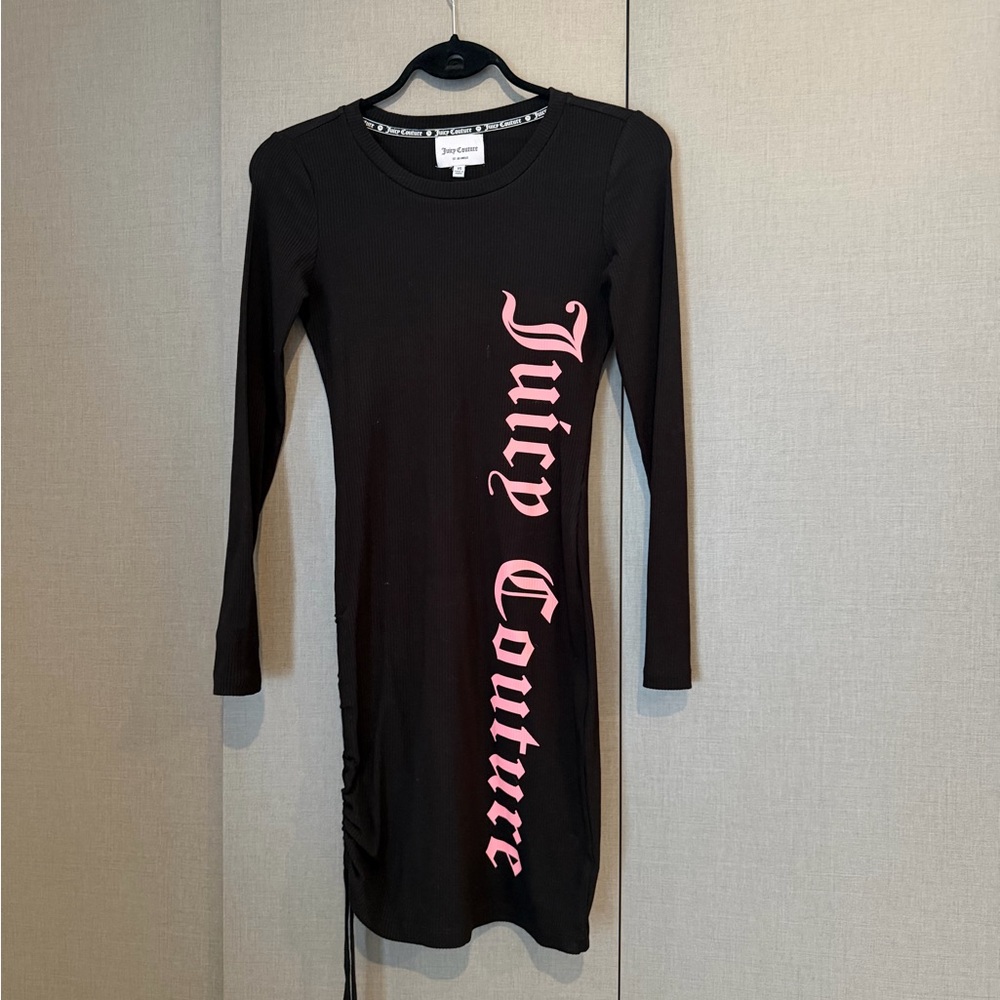 Juicy Couture Black Dress with Pink Logo